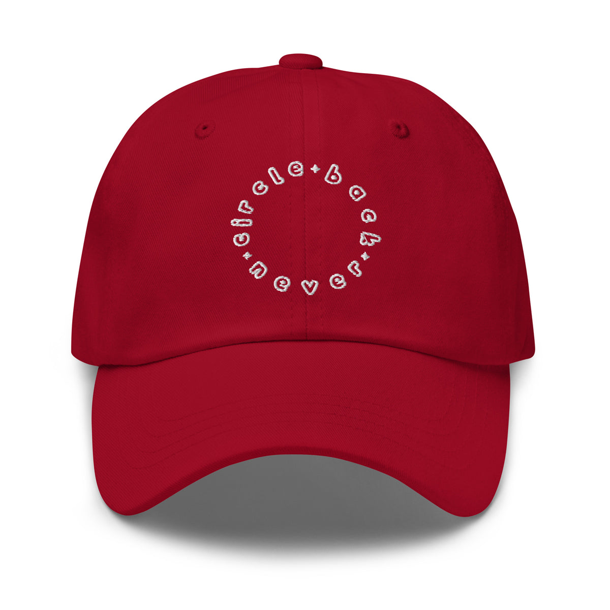 Circle back never hat — Cranberry