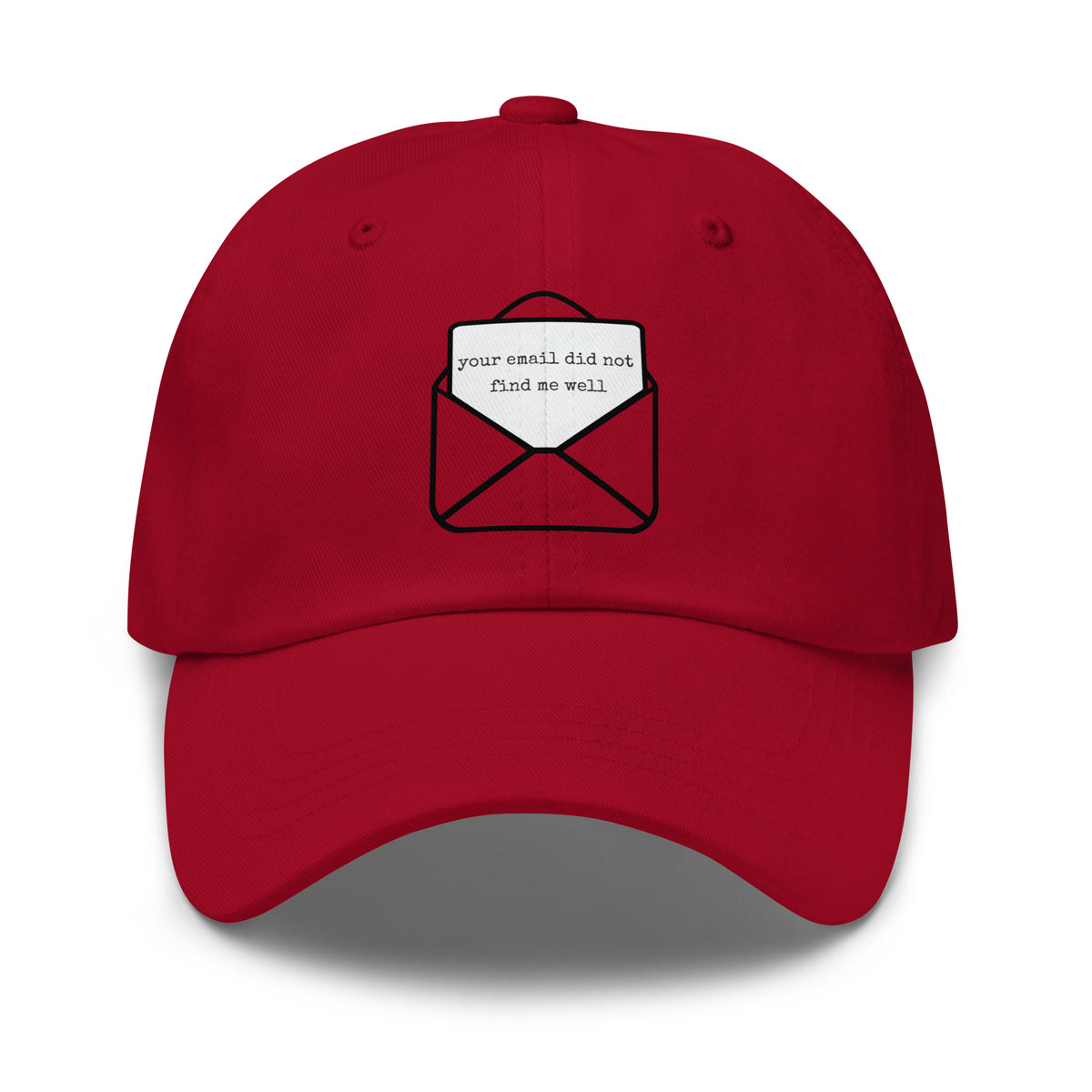 Dad hat — Cranberry