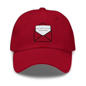Dad hat — Cranberry