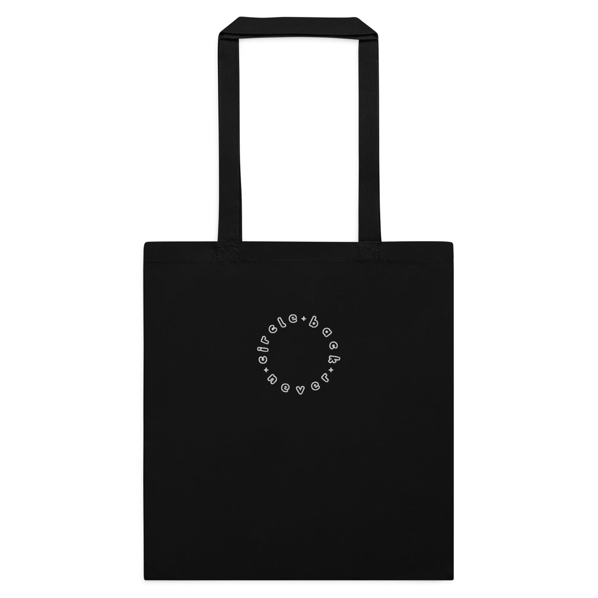Circle back never tote bag — Black
