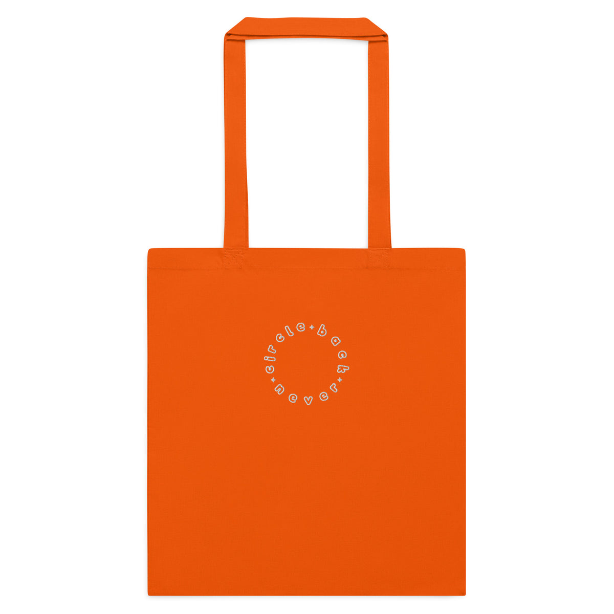 Circle back never tote bag — Orange