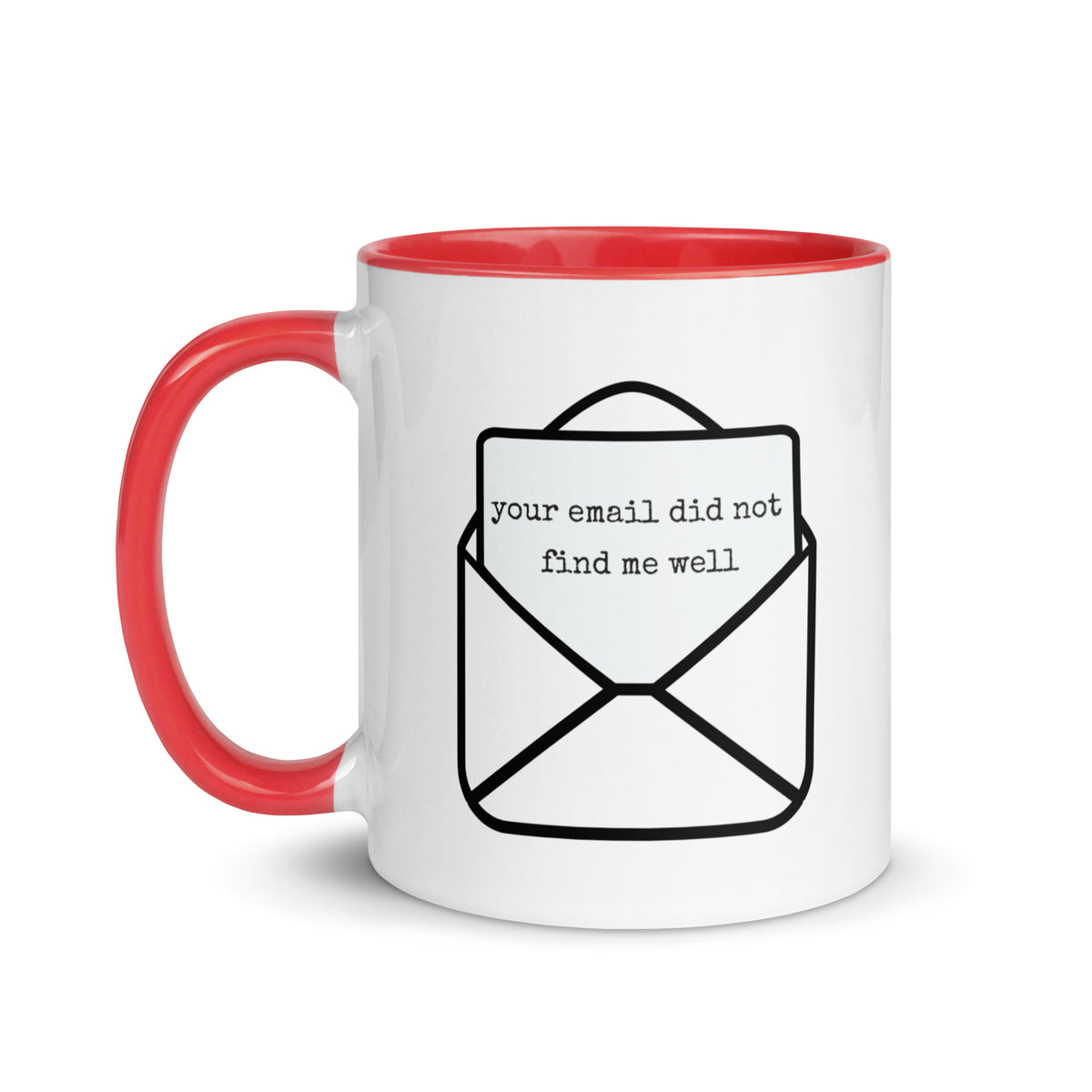 Mug with Color Inside — Red / 11 oz