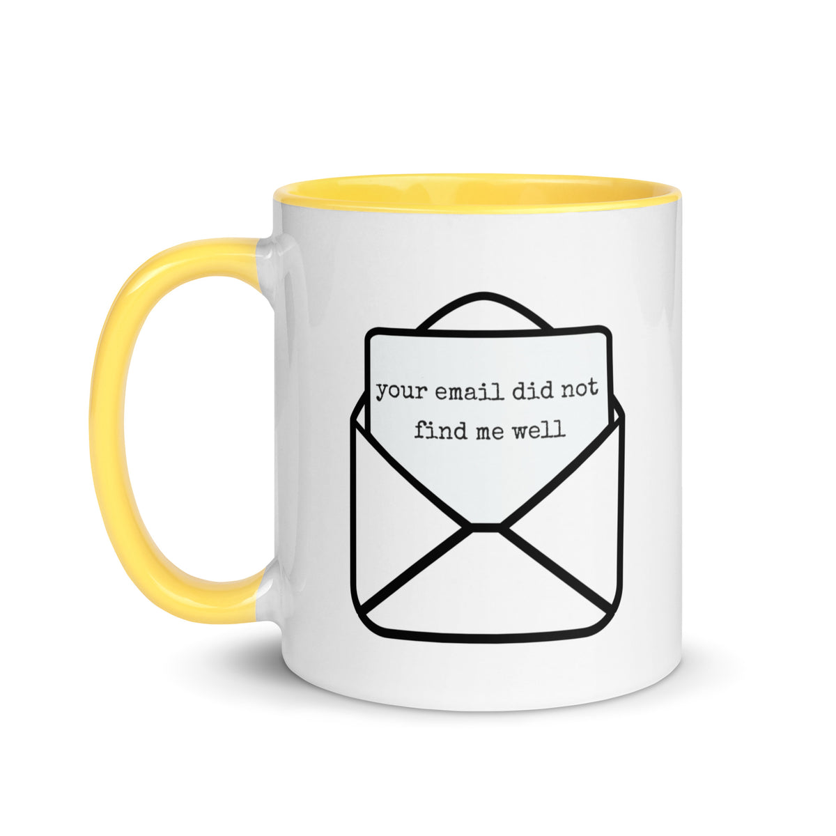 Mug with Color Inside — Yellow / 11 oz
